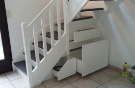 rangement sous escalier