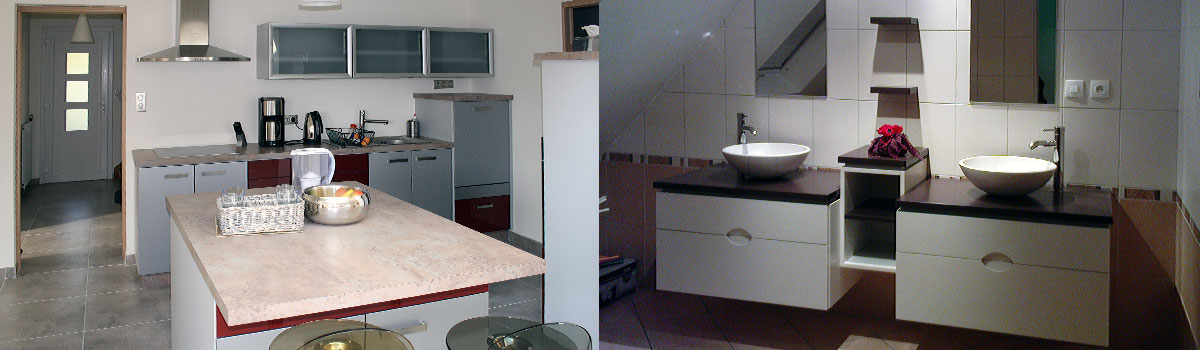 Menuiserie cuisines / salles de bains en région de Brest